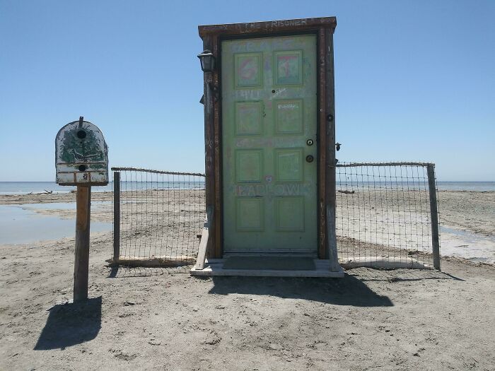 I Found A Door, And Nothing Else, On An Abandoned Beach