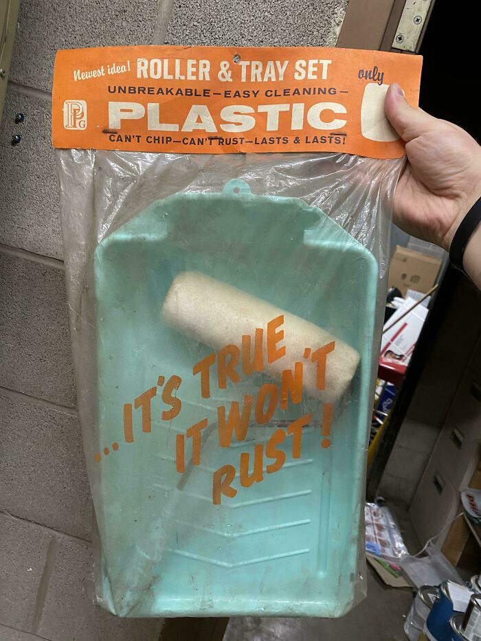 Found This Old Packaging That Advertises Plastic As A New Idea
