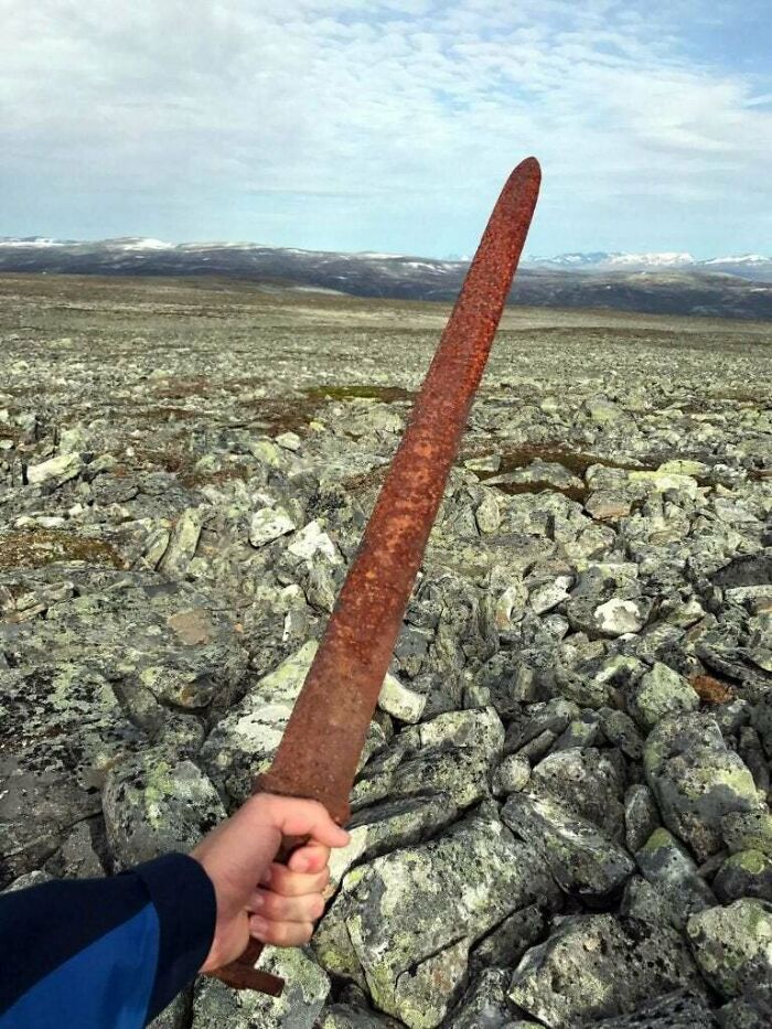 This Viking Sword Was Found At High Altitude In The Mountains Of Oppland County. It May Have Belonged To A Viking Who Lost His Way And Died Here 1100 Years Ago