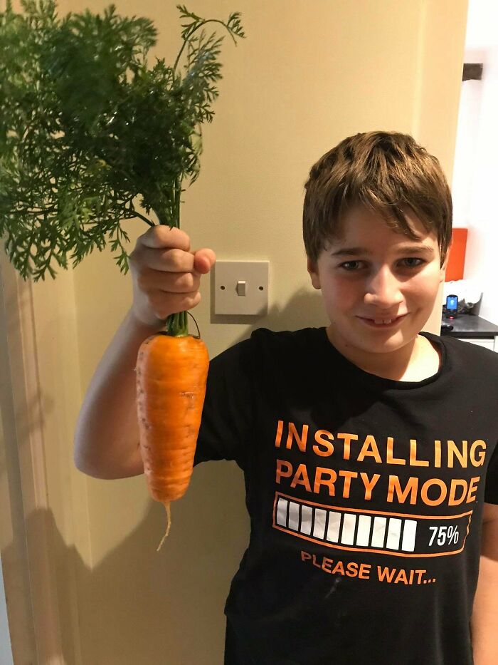 This Carrot Me And My Mum Grew
