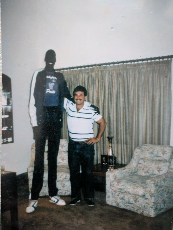 My Dad Met Manute Bol In Sudan Before He Played In The Nba. My Dad Is 5'10"