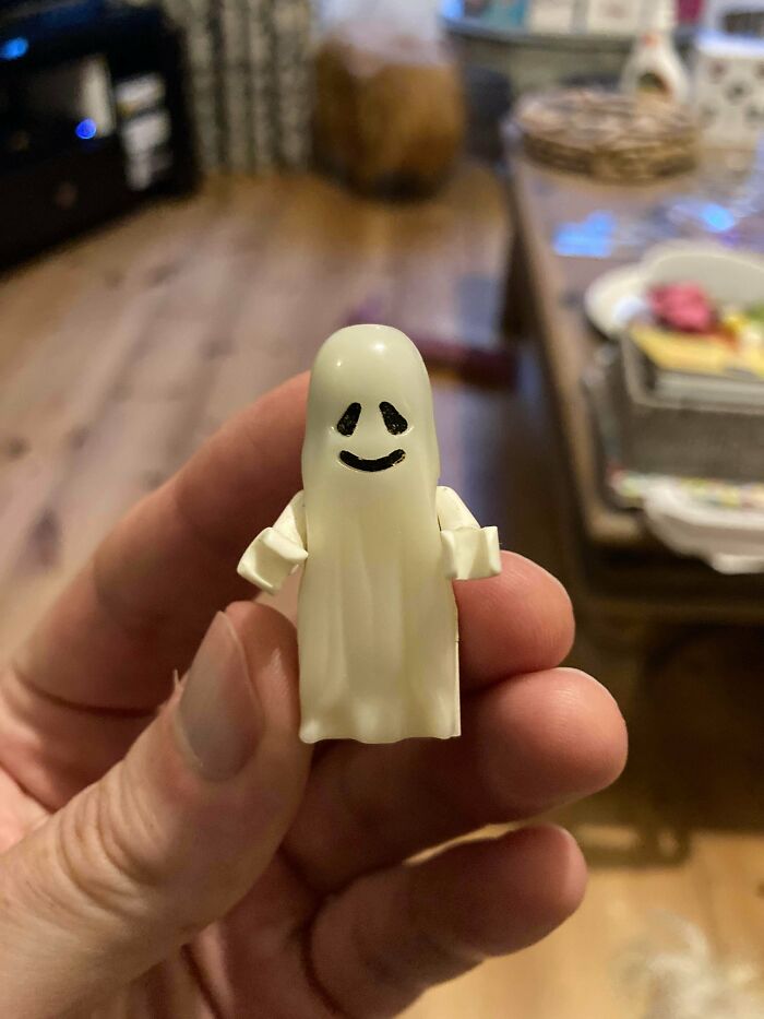 LEGO Ghost From The 90s. Glows In The Dark!