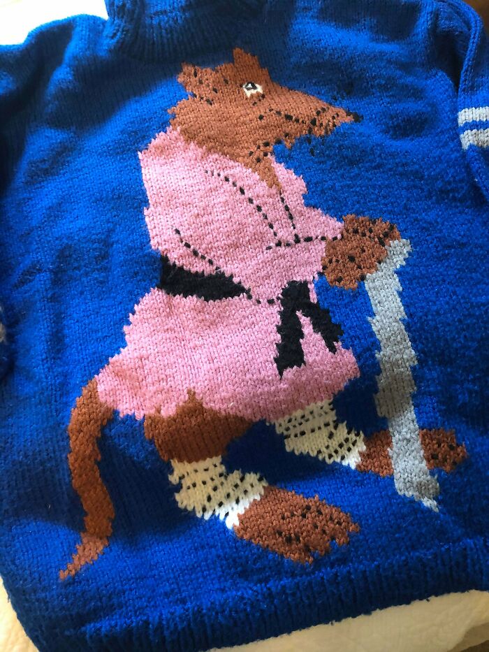 Sweater My Grandma Sewed For Me In The Early 90s