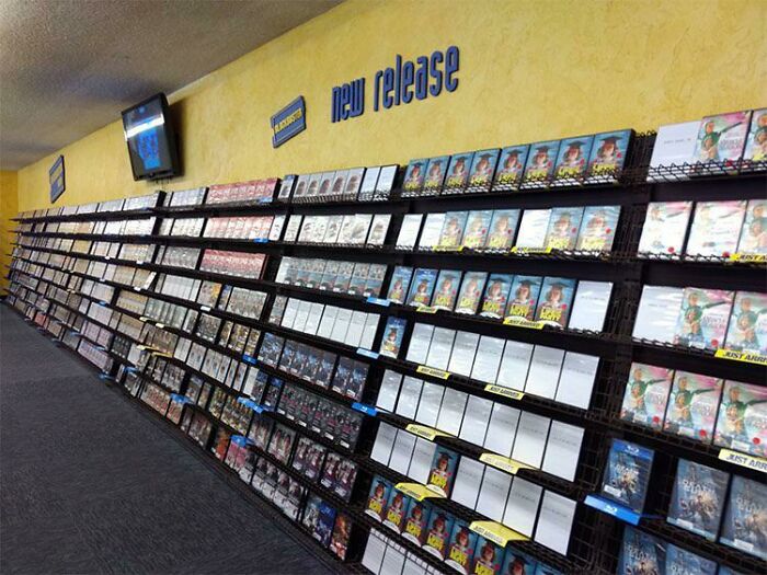 Checking The New Release Section In Blockbuster