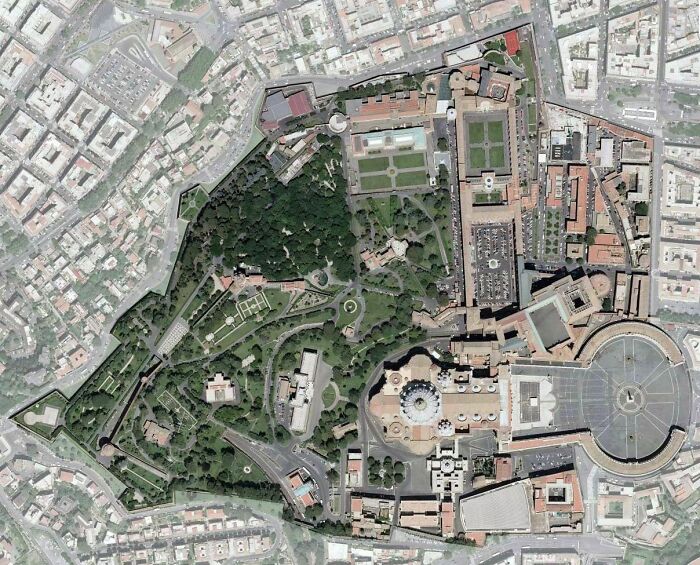 Satellite Map Of Vatican City