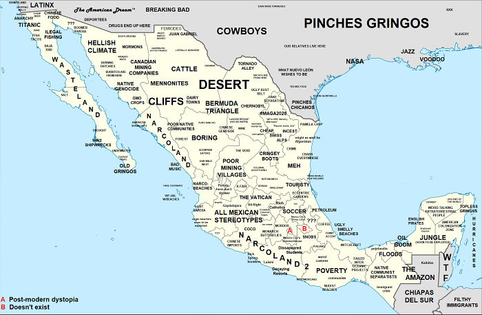 Updated 2020 Stereotype Map Of Mexico