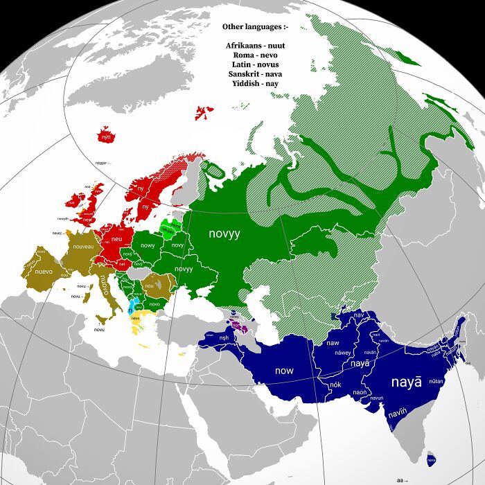 "New" In Indo-European Languages