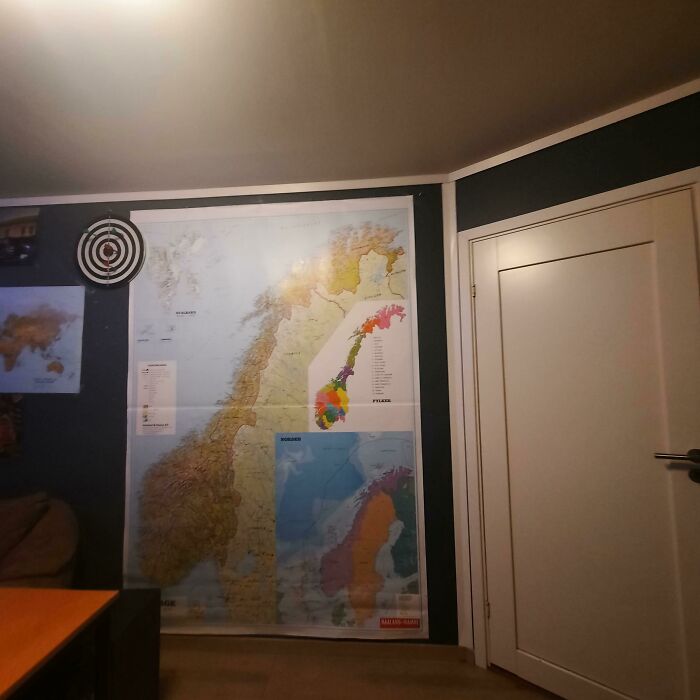 My Mother Is An Elementary School Principal, And She Gave Me This Huge, Ultra Detailed Classroom Map Of Norway