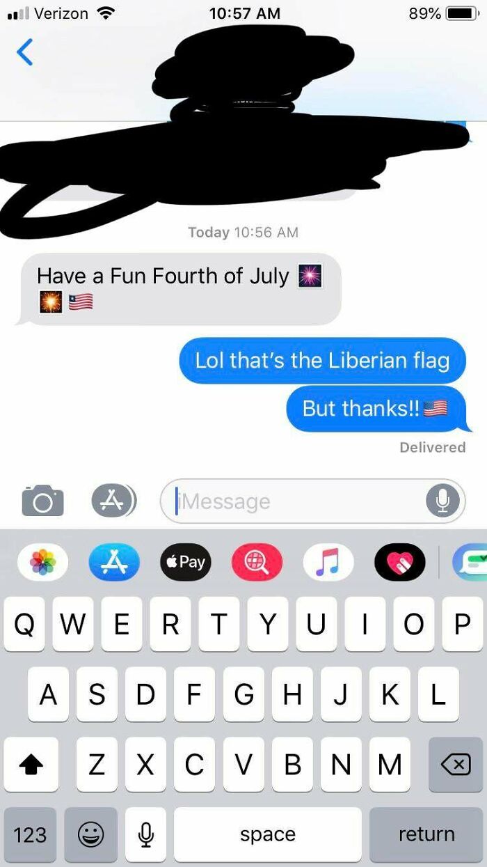 Just Got This Text From My Grandma. Happy Fourth Everyone