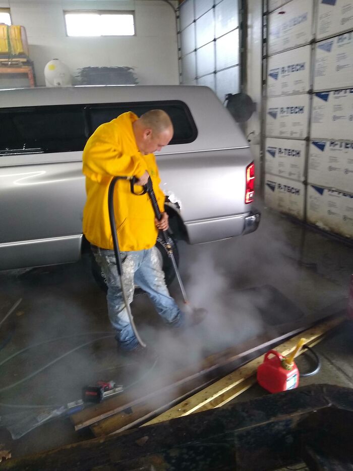 Using A Heated 2700psi Pressure Washer To Clean Your Boots