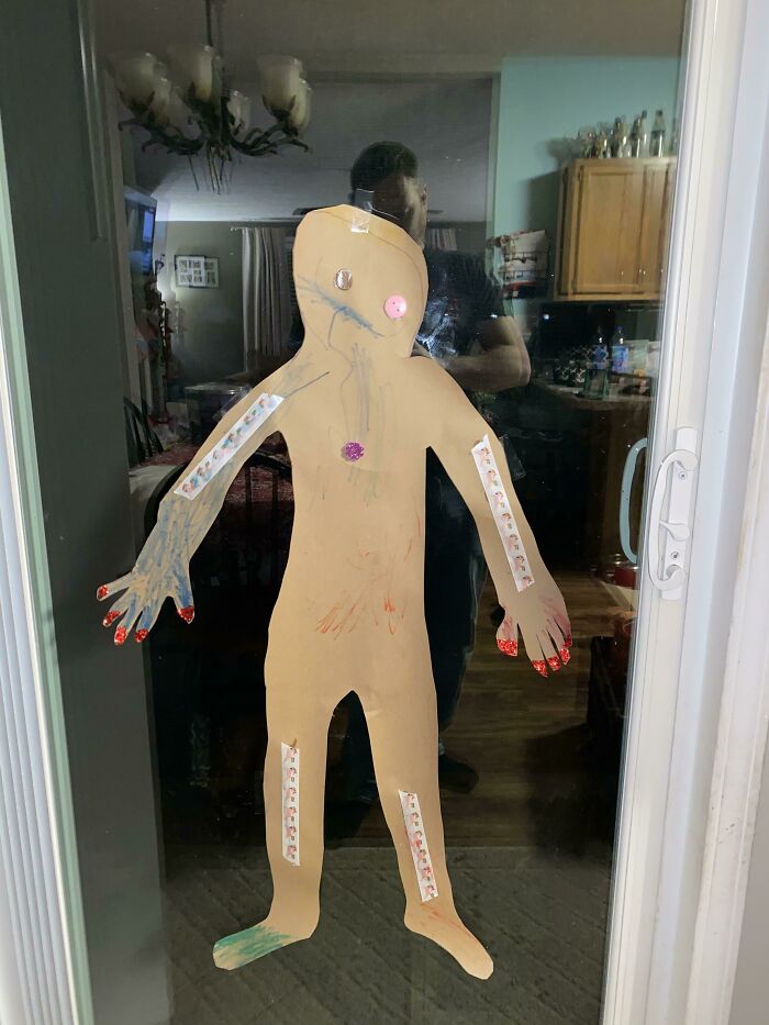 My 4-Year-Old Daughter Brought Home This Gingerbread Man From Daycare. It’s Already Startled My Wife And Me A Few Times