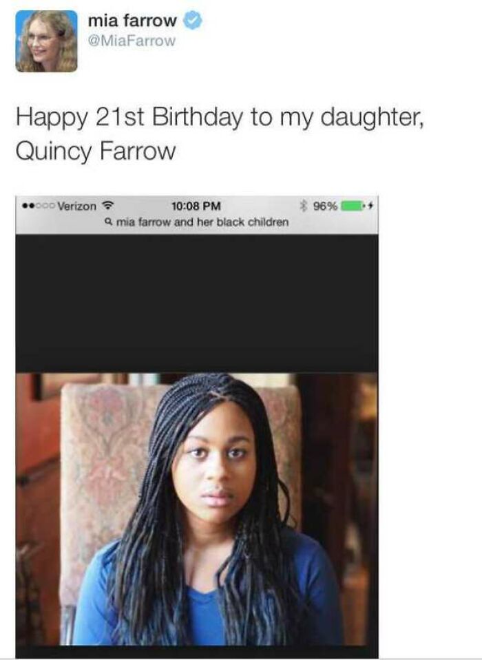 Mia Farrow Resorts To Google To Find A Picture Of Her Daughter, Forgets To Crop Out Bizarre Search Bar