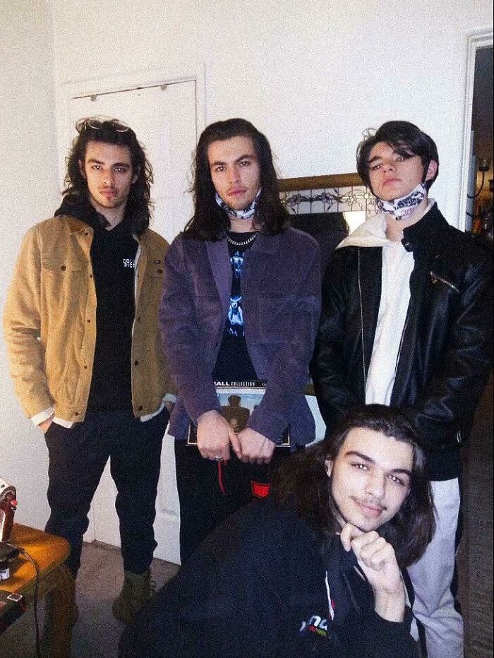 Me (Far Left) And My Younger Brothers. We All Got Some Flow