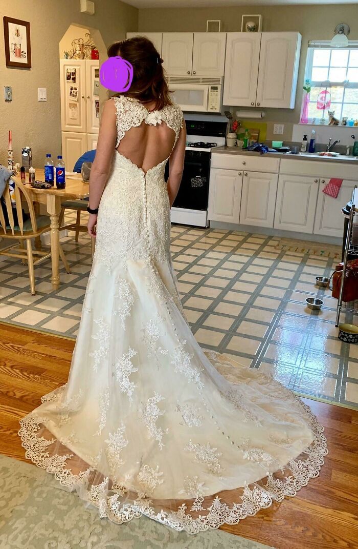 I Was Starting To Lose Hope That I’d Be Able To Thrift My Wedding Dress. I Bought This Today For $60