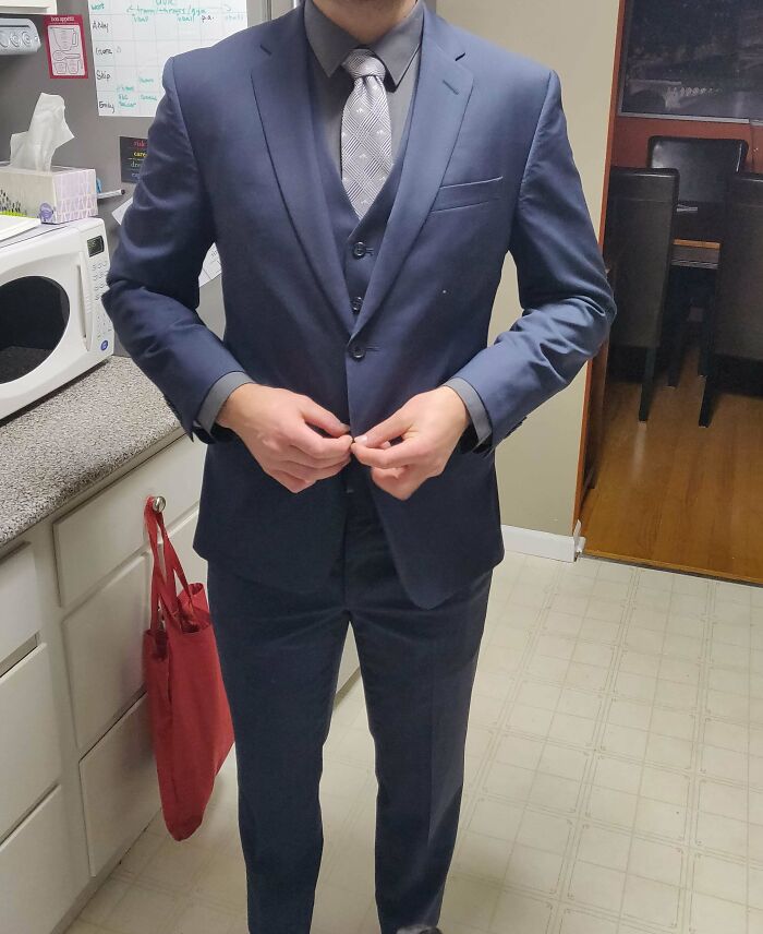 Searching For A Suit For A Wedding. Found A Three Piece With Retail Value $1700, Paid $20 For It