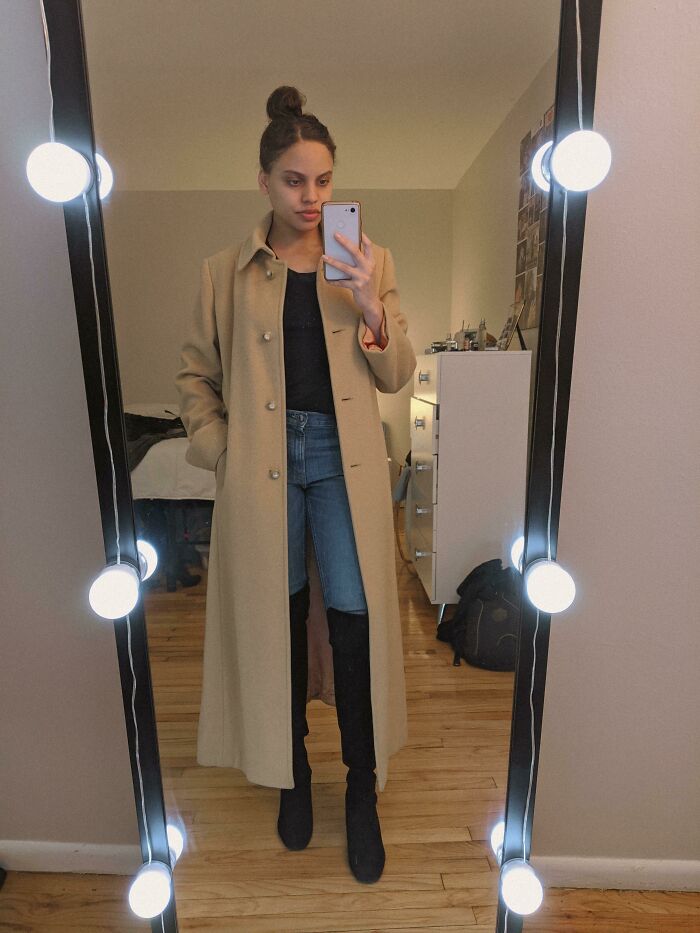 Thrifted This Beautiful Camel Coat And Now I Can't Wait For Autumn
