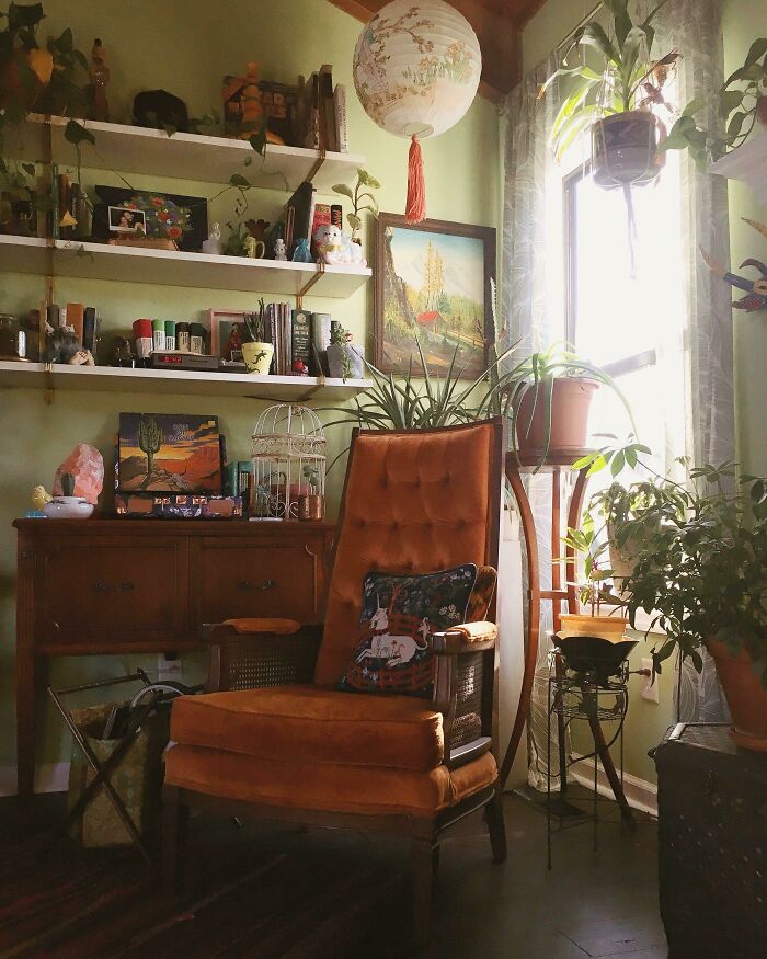 Since My Thrifted Coat Went Over So Well, I Thought I'd Share One Of My Favorite Thrifted Corners Of My Home