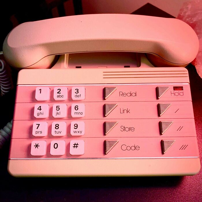My New Phone To Add To My Collection Of Pink Things. $4.99 Dated 1987 On The Back