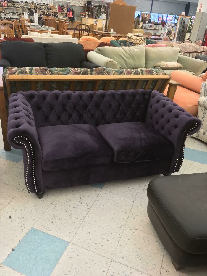 Got This Gem For $32.99 At Salvation Army. Never Used, Just Unwrapped. I Was Not Planning On Buying A Couch Today But Here We Are