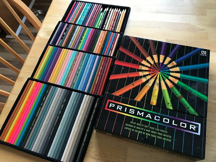$10 For An Older Box Of Prismacolor Pencils. Most Of Them Were Unused. This Box Had 116 Pencils. A New Set Of 72 Costs Around $95