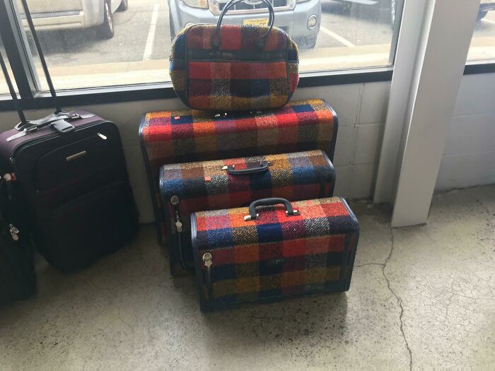 Catch And Release! This Awesome Luggage Set At Goodwill