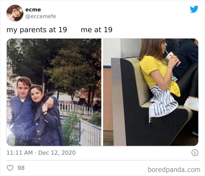 Mis padres a los 19 VS Yo a los 19
