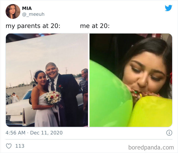 Mis padres a los 20 VS Yo a los 20