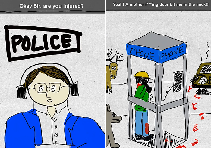Person 'Collects' Absurd 911 Phone Calls, Starts Animating The Best Ones