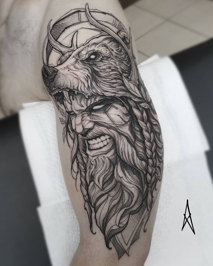 Viking Style Tattoo