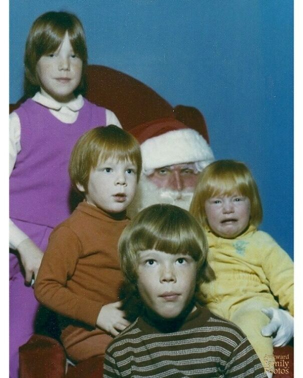 We Dug This Gem Up Recently. None Of Us Realized How Creepy The Santa Was Except Our Baby Sister. We Still Aren’t Sure Where The Camera Actually Was
