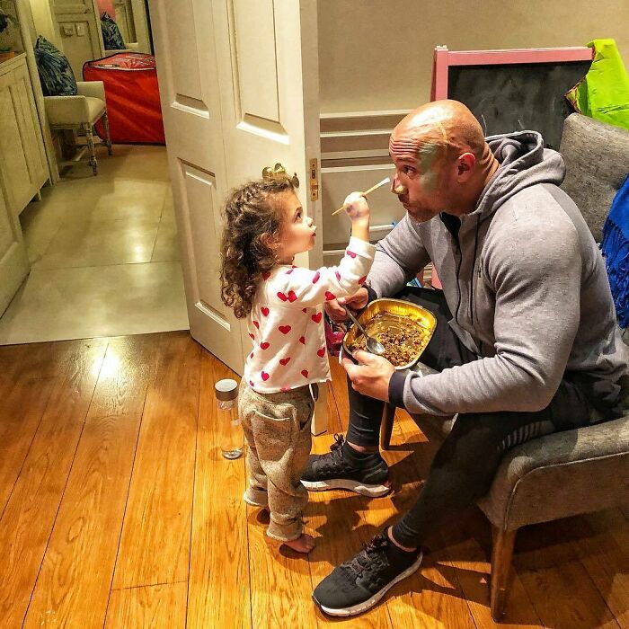 The Rock And His Daughter
