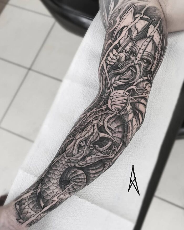 Viking Style Tattoo