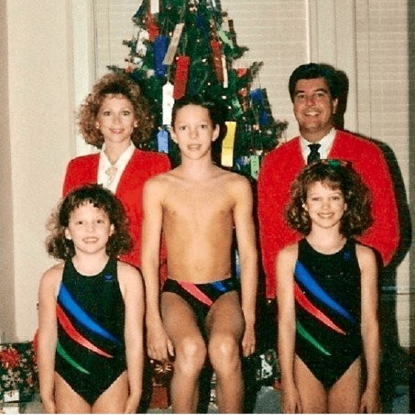 Our Awkward Family Swim Team Christmas Photo