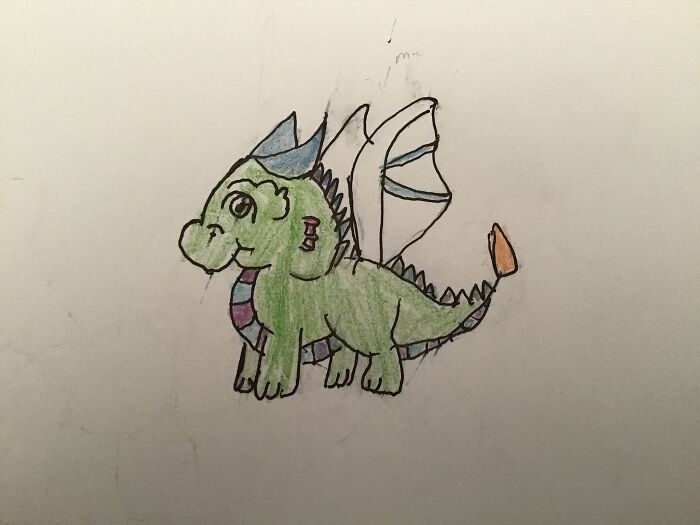 If I Was A Dragon. I Did Use A Drawing Tutorial
