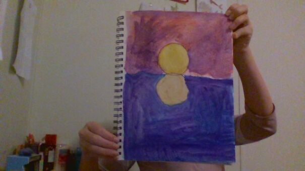 Draw A Sunset Behind It