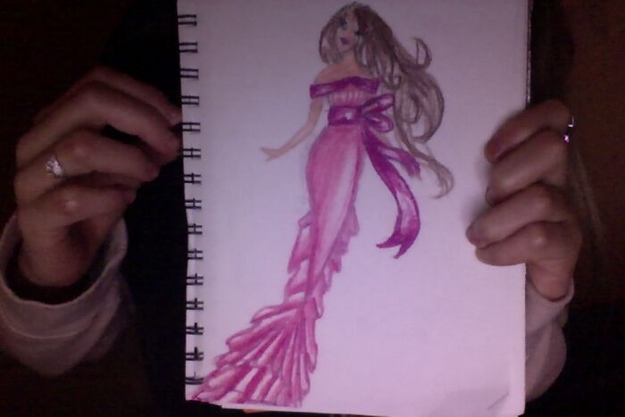Pink Ruffle Mermaid With Slightly Cursed Face
