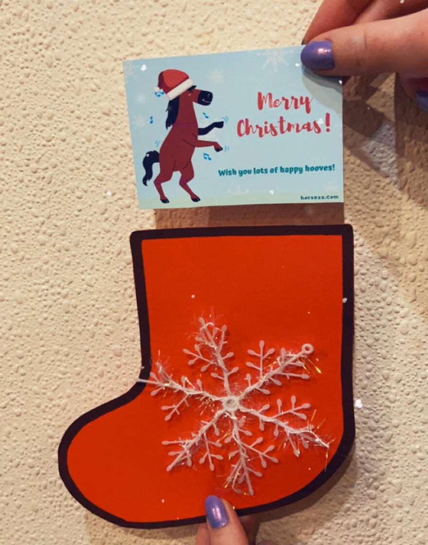 I Made A Christmas Card For Horse Enthusiasts I Made A Christmas Card For Horse Enthusiasts
