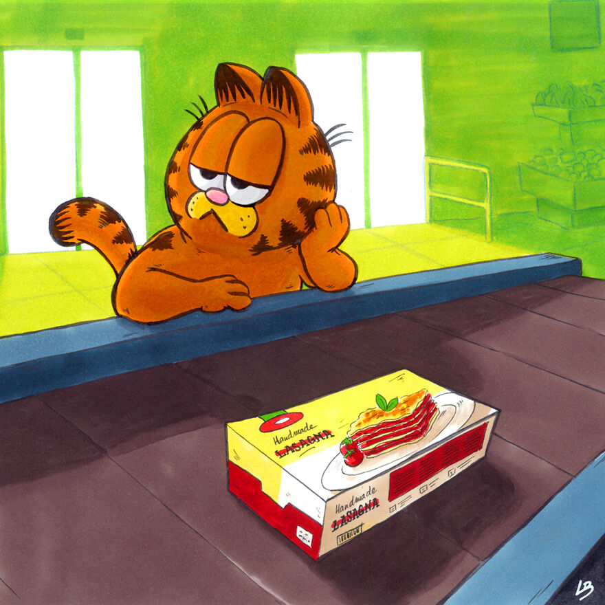 Garfield And Lasagna