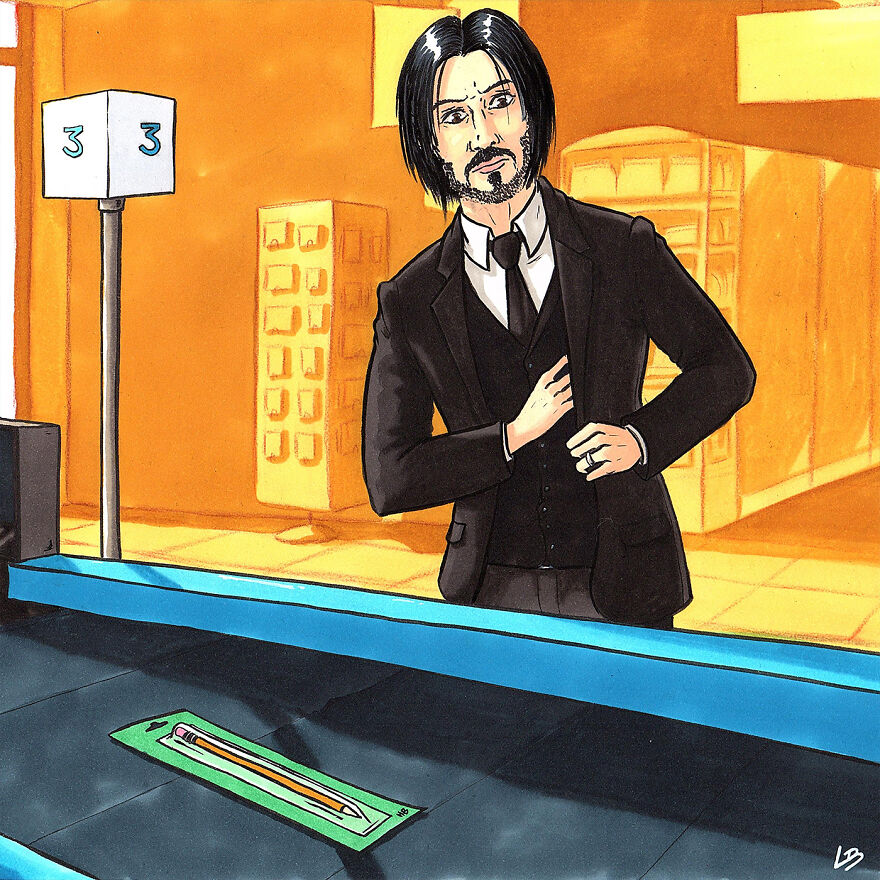 John Wick And A Pencil