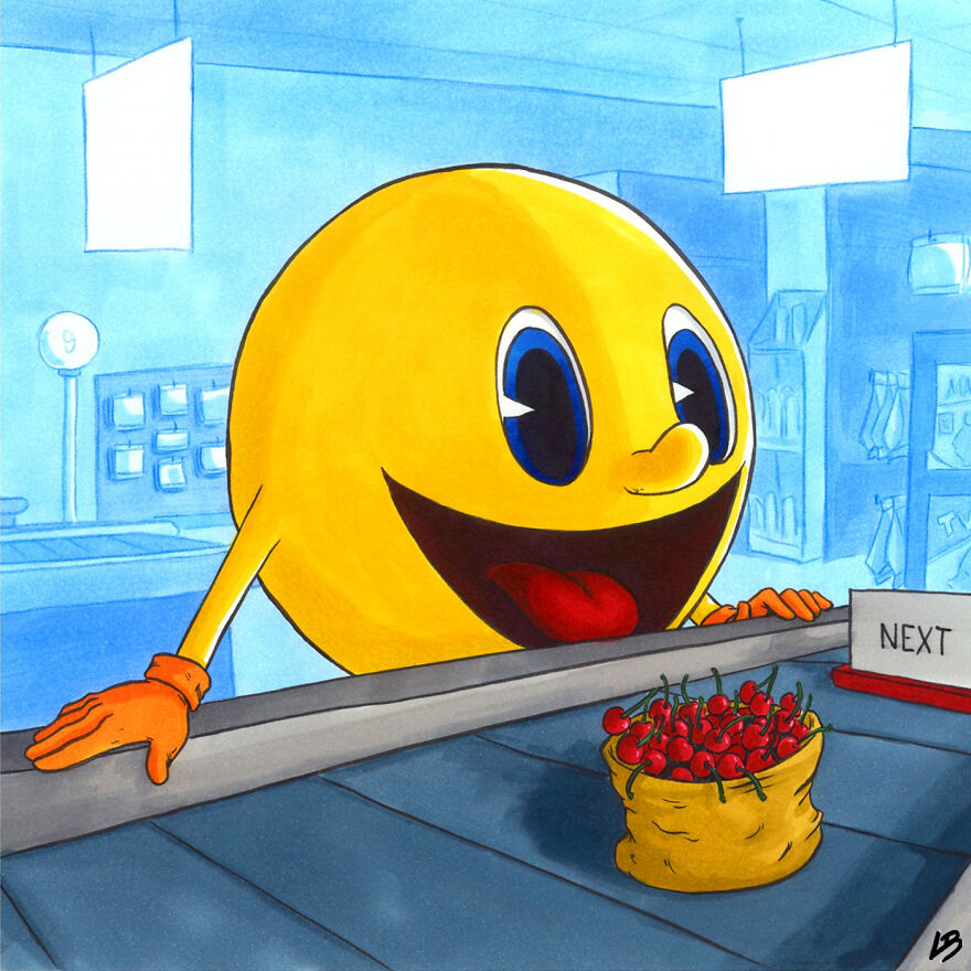 Pac-Man And Cherries