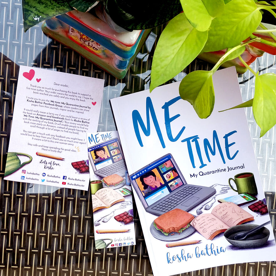 I Published A Book - 'Me Time: My Quarantine Journal' -An Illustrated Book Featuring A Collection Of Fun Prompts Taking Readers On A Journey Of Self-Discovery Through Introspection, Creativity And Gratitude