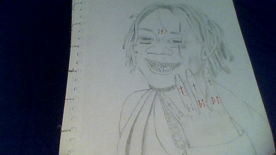 i tried to draw trippie redd 