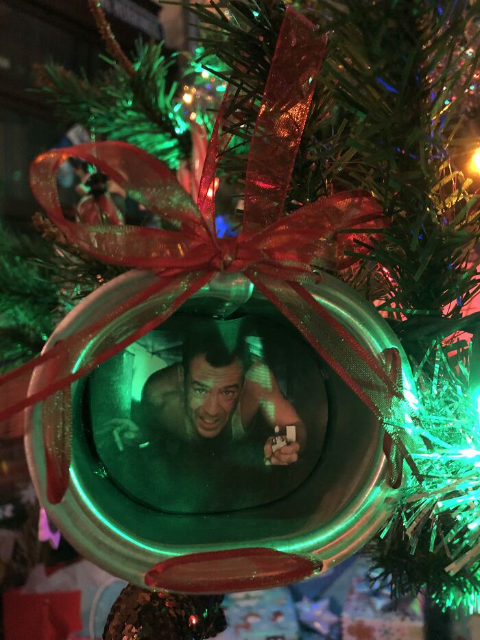 I Made A Die Hard Ornament For My Sister