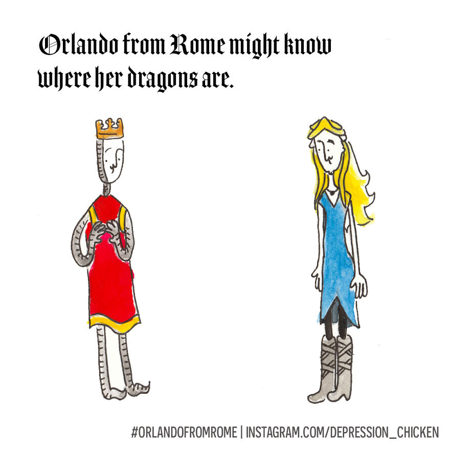 I Draw Medieval Memes About A Knight With Hipster Struggles