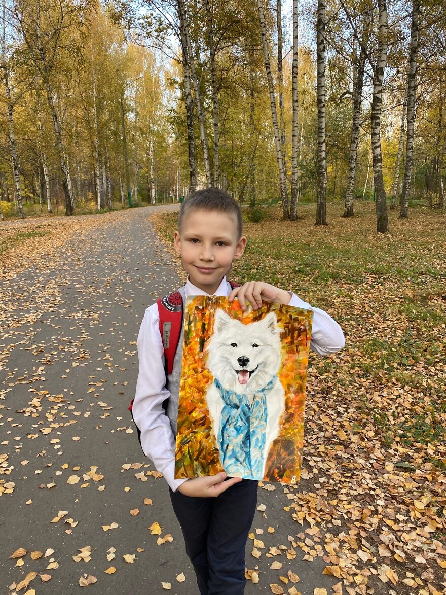 10-Year-Old Kid Donates His Drawings To Help Animals In Need, And Now He's Opened His Own Arts Center
