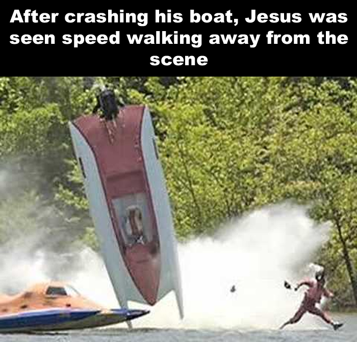Speed-Walking Jesus