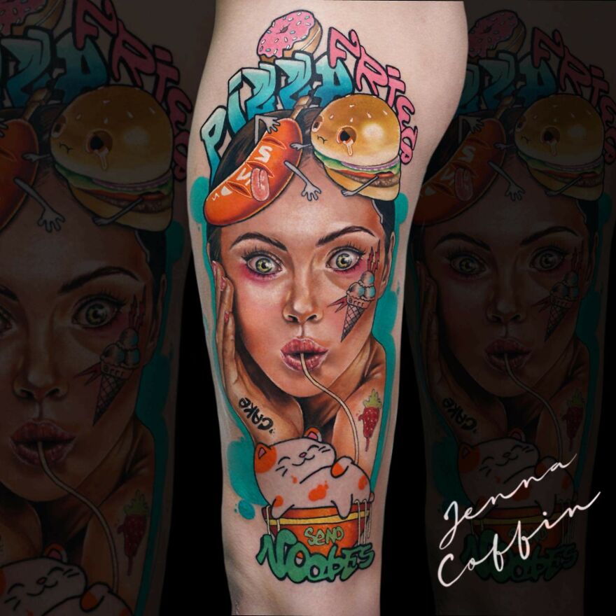 Tattoo Art Created By @jennacoffintattoo