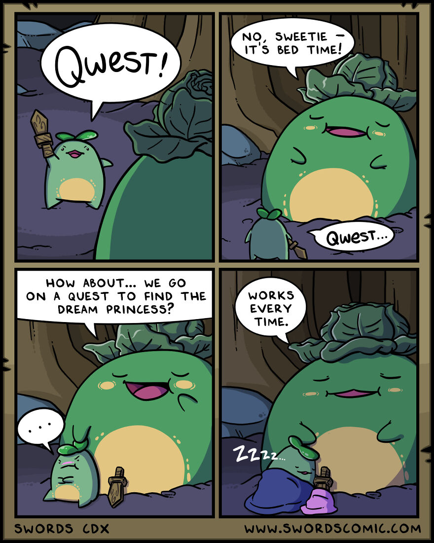 Mama Sprout Knows When It's Time To Quest And When It's Time To Rest.