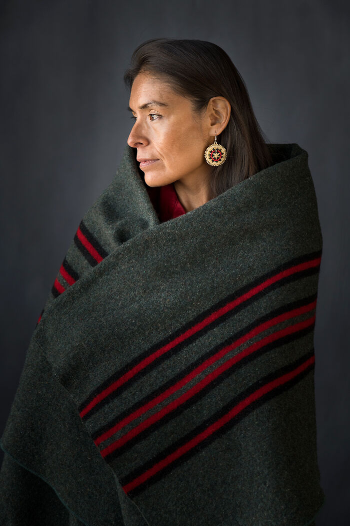 Diné Woman With Wedding Basket Earring
