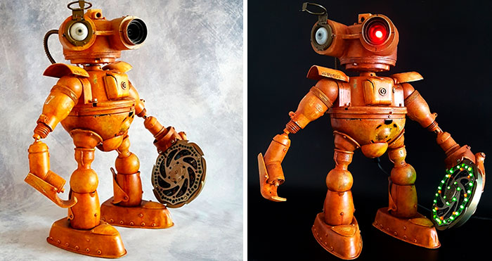 My 17 Steampunk Sculptures Created From Scrap